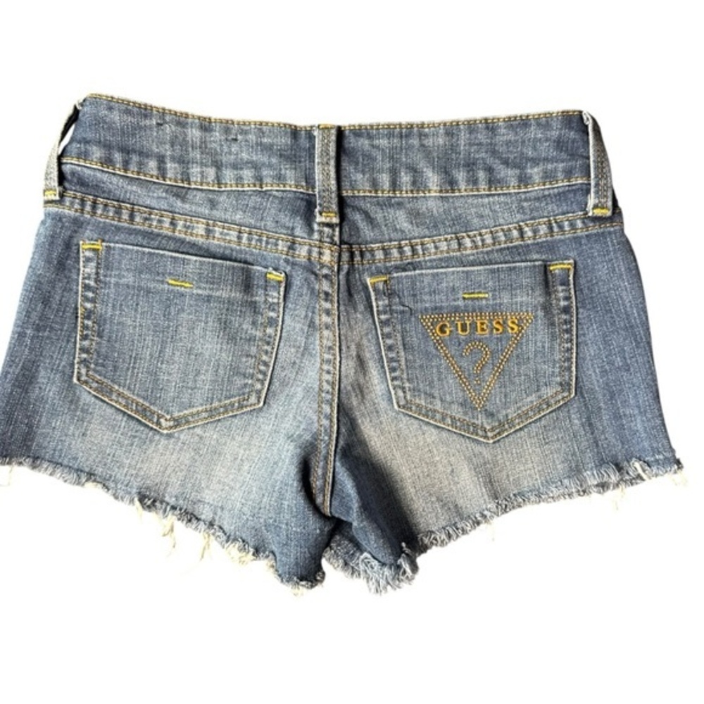 Video clip 😍 Y2K Guess Low Rise embellished back pocket Shorts  Vintage